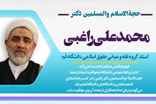 ارتقاء حجت الاسلام و المسلمین دکتر محمدعلی راغبی به مرتبه استادی